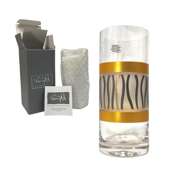 Michael Wainwright Hiball La Rochelle Gold and Platinum Glass - Picture 8 of 8